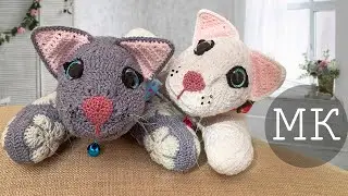 Вяжем Супер МИЛОГО 😻котика😻 крючком из мотивов) Анонс платного мк