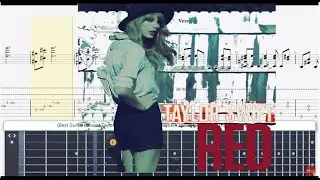 ( Best Guitar Lesson ) Taylor Swift - Red ( slow speed for lesson )