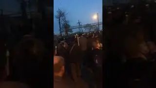 Факельное шествие  8 мая  г  Керчь  Дорога  на гору Митридат