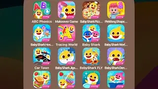 Pinkfong Baby Shark Dessert Shop / Wash Hands / Makeover Game / ABC Phonics / Baby Shark World