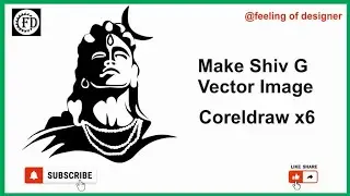 How to make Vector Art Effect (Real Vector) in coreldraw x6. Design Shiv G Vector image.