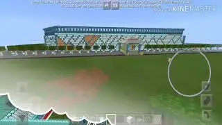 Wow ada stadion keren di game minecraft