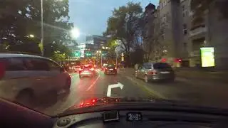 Wroclaw City,Great Wroclaw,the city of Wroclaw through the eyes of a car camera