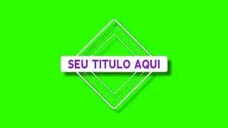 Title Animation #1 / Green Screen - Chroma Key