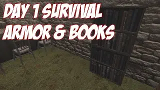 7 Days To Die Tutorial - Day 1 Survival - Armor & Books