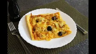 Пицца с Курицей🍕🍗🍍 Тесто для Пиццы на Кефире