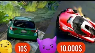 A $10 MACHINE FOR $100 AND $1000 IN Extreme Car Driving Simulator!