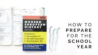 how to prepare for the school year 📚 set yourself up for success!