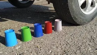 Crushing Crunchy & Soft Things by Car! EXPERIMENT (car vs toilets)