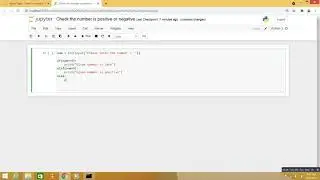 python program Check the number is  positive or negative
