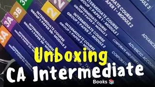 Unboxing video of CA Intermediate books ✅ #unboxing #cainter #ca #caintermediate