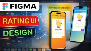 How to Create Rating UI Design in #figma in Hindi
