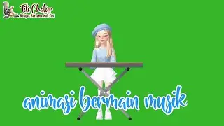 Green Screen Animasi Musik Piano Bergerak - student animation green screen