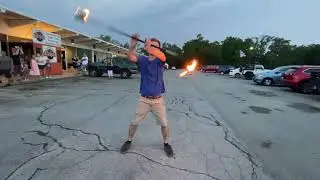Ryan’s fire show at Randy’s 50th birthday Party