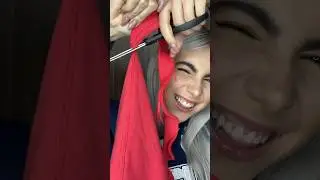 Cortando más hoodies😂😍 