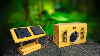 Solar AC air cooler cardboard || how to make cooler || Assam Make Stuff
