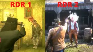 RDR 2 Vs. RDR 1 - Ragdolls Physics