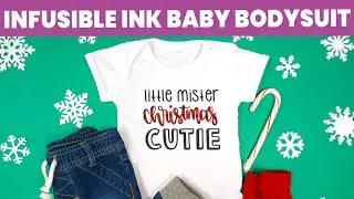 Christmas Baby Onesie with Cricut Infusible Ink