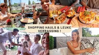 SHOPPING HAULS, DINNER DATE & SURPRISE BABY SHOWER🥰🤰🏻