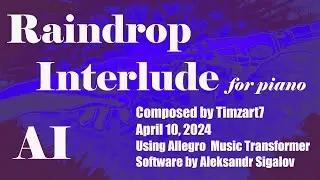 Raindrop Interlude -- composed using AI