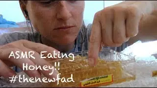 ASMR Eating Raw Honeycomb!! #thenewfad