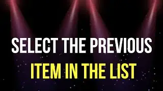Select the previous item in the list shortcut key in window media player