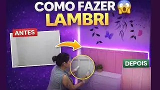 🌷Lambri de Gesso 🌷 Baixo Custo 🌷