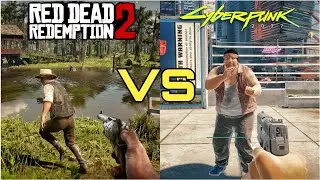 RED DEAD REDEMPTION 2 VS CYBERPUNK 2077 • Which is the best? phisics and details