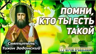 🔴 Помни, кто ты есть такой - Святитель Тихон Задонский 