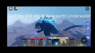 Random picture of Godzilla drill into hollow earth under wayer