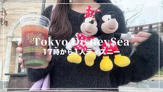 1人ディズニーVlog🐭ウィークナイトパスポートで17時からディズニーシー行ってきた🌋🪄【Disney Vlog】