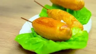 Corn dogs mit Käse