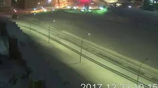 Полярная ночь в Норильске (таймлапс) Polar night in Norilsk (timelapse)