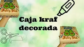 Caja Kraf Decorada🥑