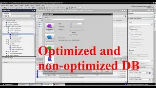 TIA Portal the difference between optimized and non-optimized data block (DB)