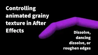 Making (and controlling) an animated grainy texture in After Effects