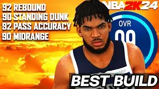 BEST CENTER BUILDS in NBA 2K24 - THIS RIGHT HERE IS THE BUILD! - BEST OFFENSIVE CENTER BUILD!