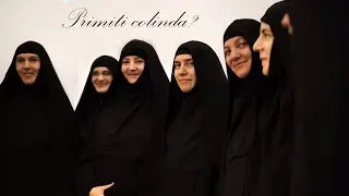 Colind felicitare Nasterea Domnului, La pestera din Betleem, Manastirea Nera