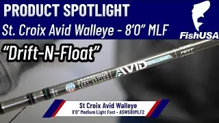 St. Croix Avid Series Walleye Spinning Rod - ASWS80MLF2 - When To Use It