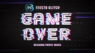 Photoshop Tutorial   Cómo crear el Efecto Glith sobre texto y Efecto TV retro + FUENTE GRATIS.