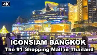 【🇹🇭 4K】The most luxurious Beautiful shopping mall in Thailand -  ICONSIAM Bangkok