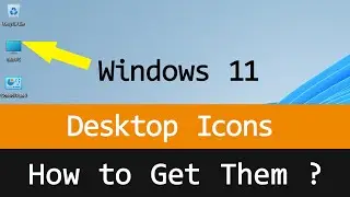 How to have This PC, Control Panel Desktop Icons in Windows 11 Computer