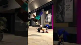 Dancing Steve Knocks Himself Out [SFM Fails]