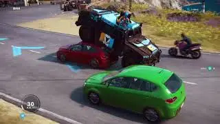 Just a truck hitchin a ride