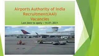 Airports Authority of India Recruitment(AAI) Total job vacancy 368 ,         Salary 60K - 180K