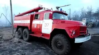Крупный пожар в селе Сысои