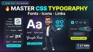 CSS Fonts Mastery 🔥 Google Fonts, Font Awesome Icons & Advanced Link Styling (Complete Guide)