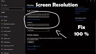 How to fix screen resolution problem windows 10 Easy Method