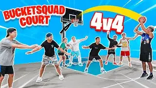 4v4 Basketball Ft ZackTTG, Jesser, Jiedel, & MMG | BUCKETSQUAD BACKYARD RUNS #2