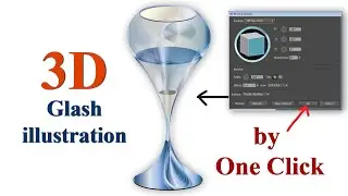 3D glass design | realistic design In Adobe Illustrator